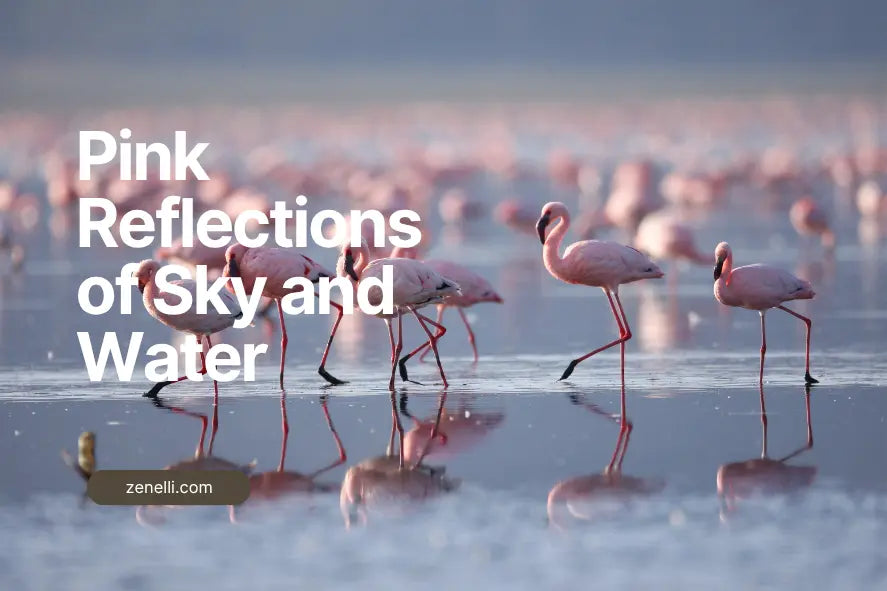 Pink Reflections of Sky and Water