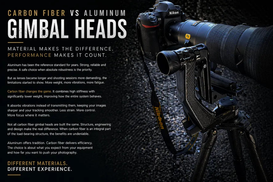 Carbon Fiber vs Aluminum Gimbal Heads