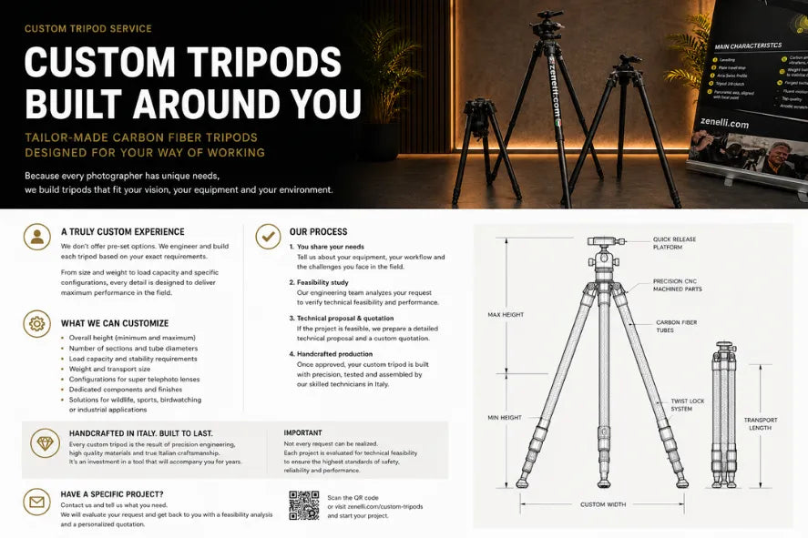Custom Camera Tripods Designed for Your Equipment and Workflow