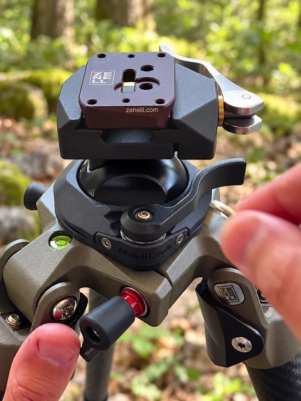 Zenelli BT ball head with Picatinny and Arca-Swiss compatible mounting system
