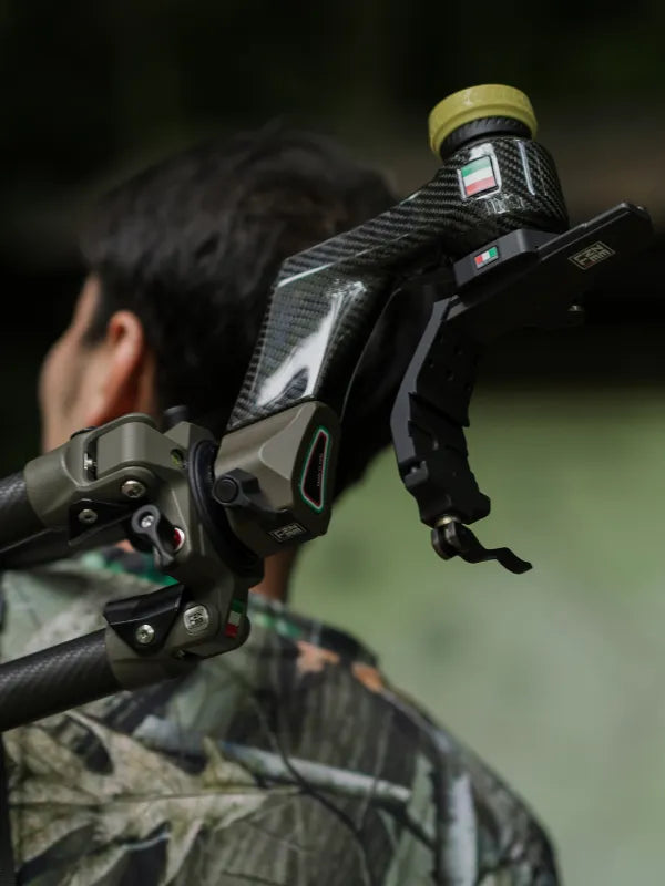 Zenelli TX carbon fiber tripod paired with the ZC gimbal head for telephoto lenses.
