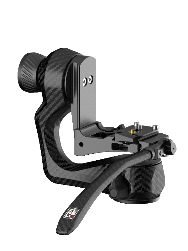 carbon gimbal head zv for telephoto photography smooth and fluid movement