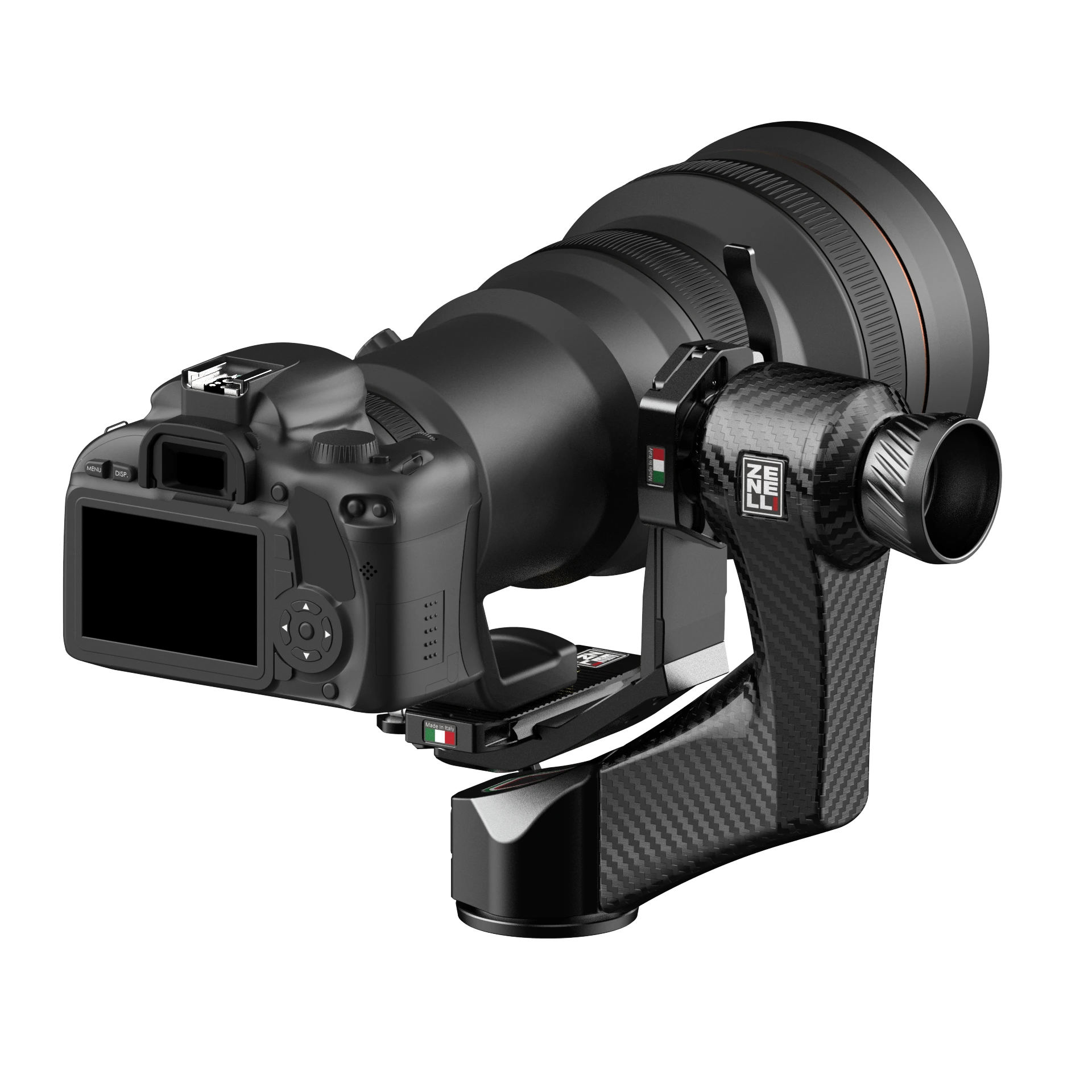 View of gimbal head carbon fiber zc by Zenelli