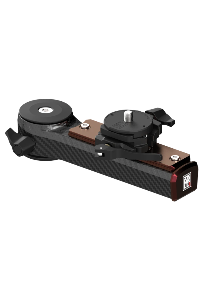 View of gimbal head carbon extender by Zenelli