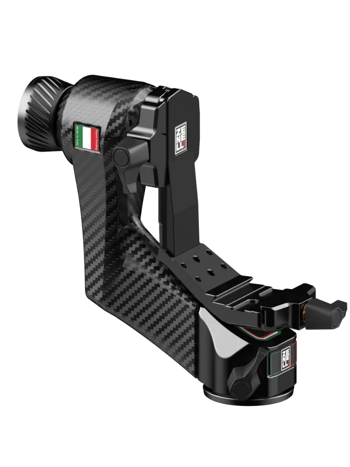 View of gimbal head carbon fiber zc basic matt by Zenelli