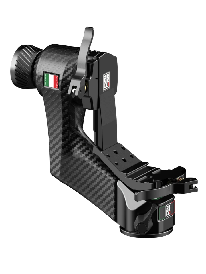 View of gimbal head carbon fiber zc plus matt by Zenelli