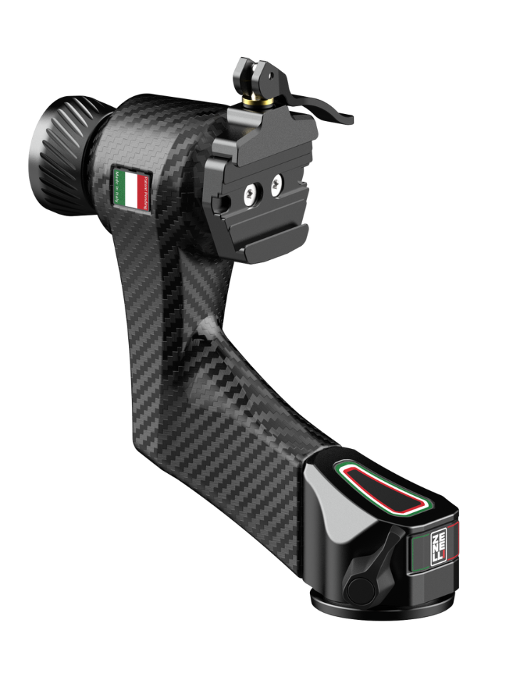 View of gimbal head carbon fiber zr plus glossy by Zenelli