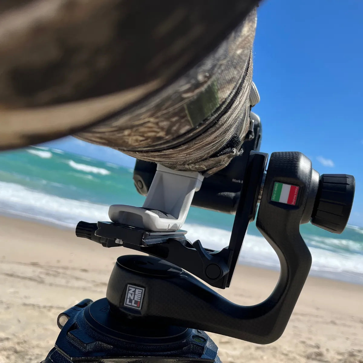 professional photography gear zenelli with tripod and gimbal head setup