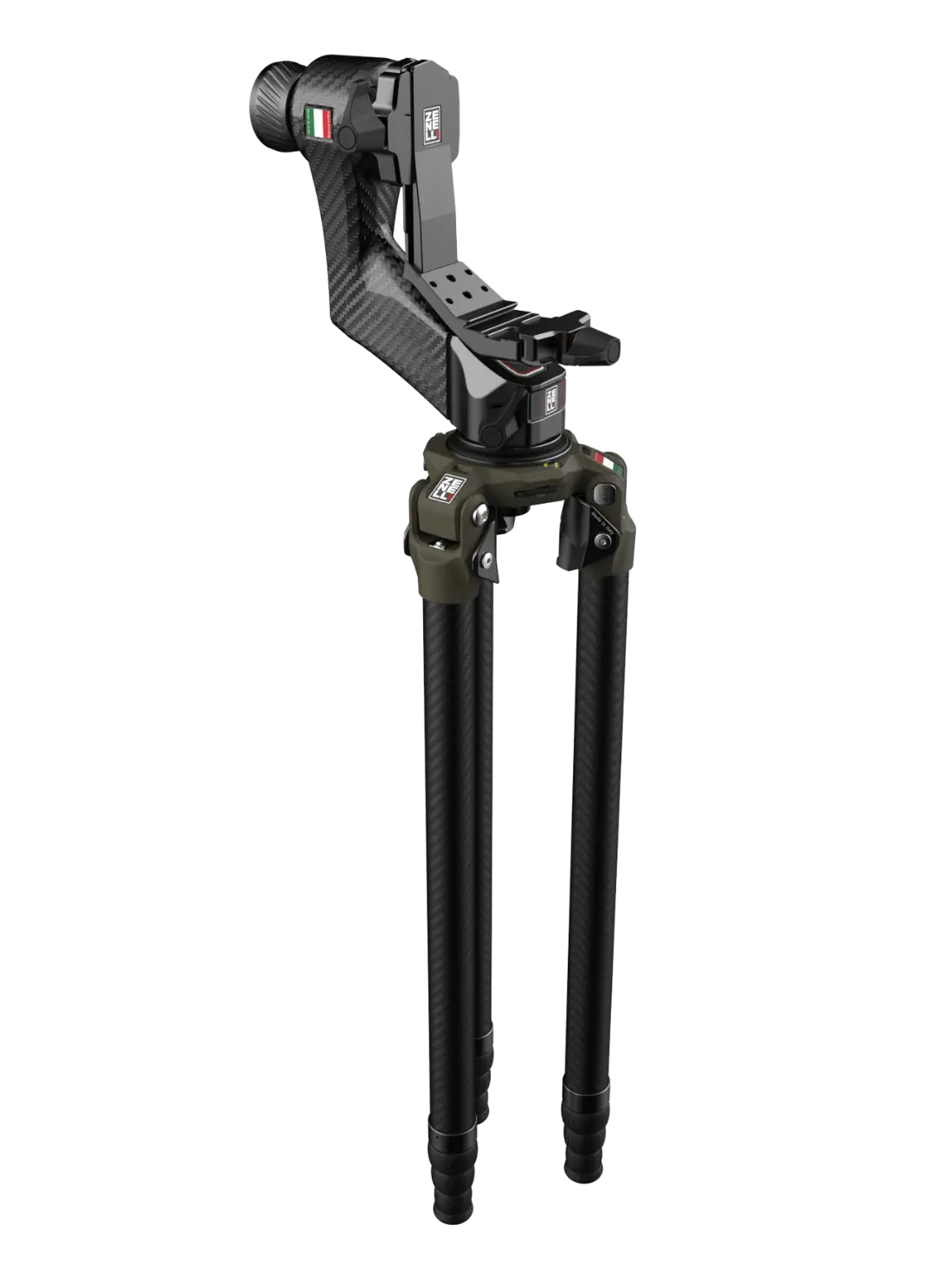 zenelli kit carbon vt tripod and gimbal head