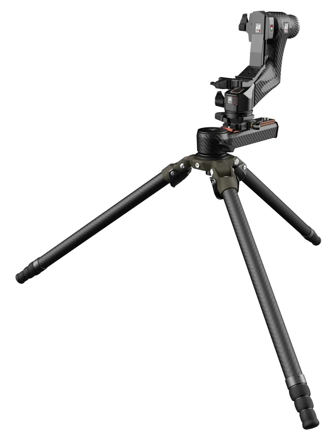 zenelli kit carbon vt tripod and gimbal head