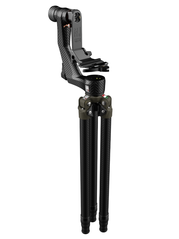 carbon tripod and gimbal kit close-up lightweight setup