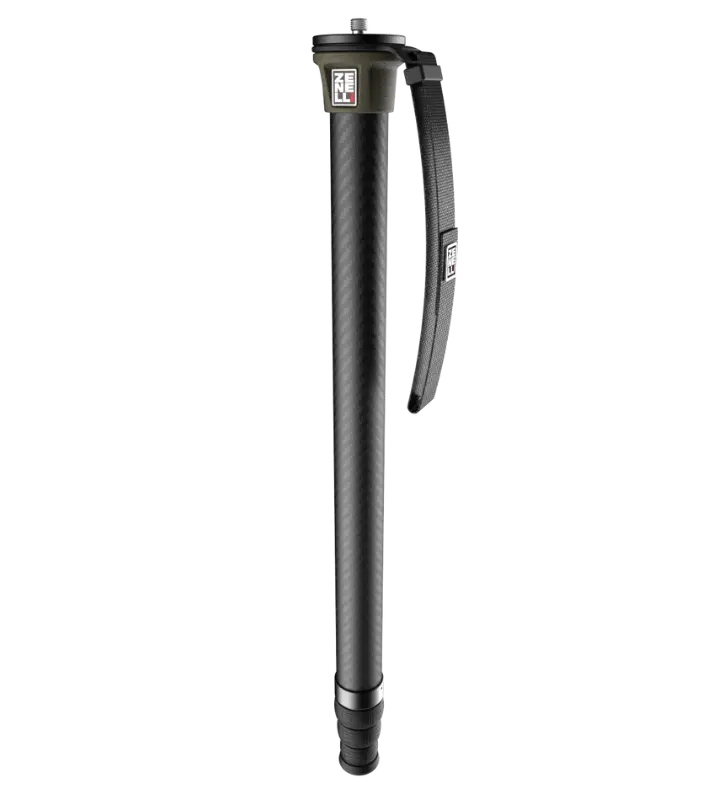 portable carbon monopod for fast moving subjects and action photography