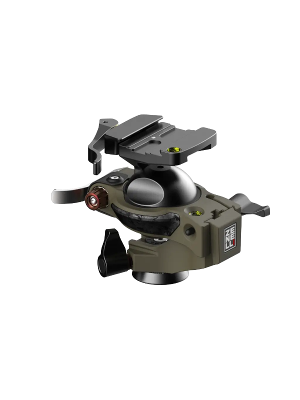 carbon ball head bc detail showing compact design and locking system