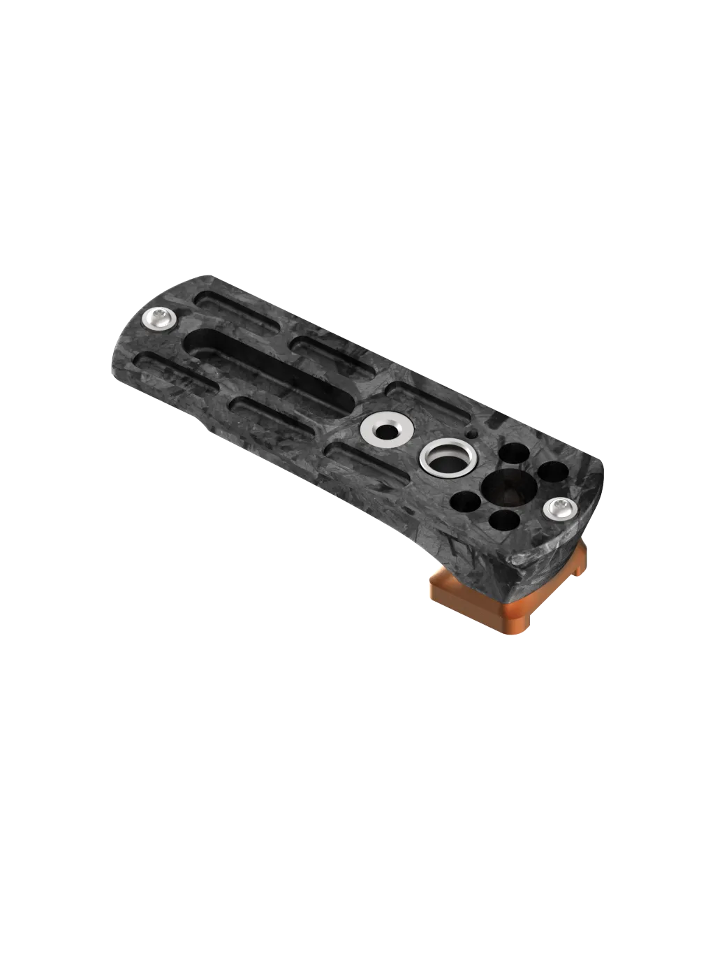 lightweight lens foot designed to reduce vibration and improve handling