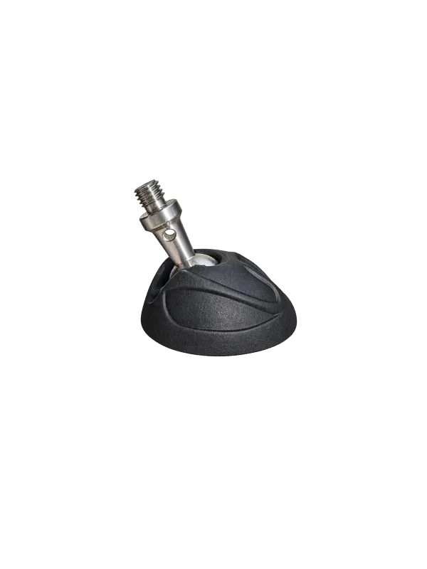 Zenelli Tripod Pivot Foot with articulated stainless steel ball joint and anti-slip rubber base