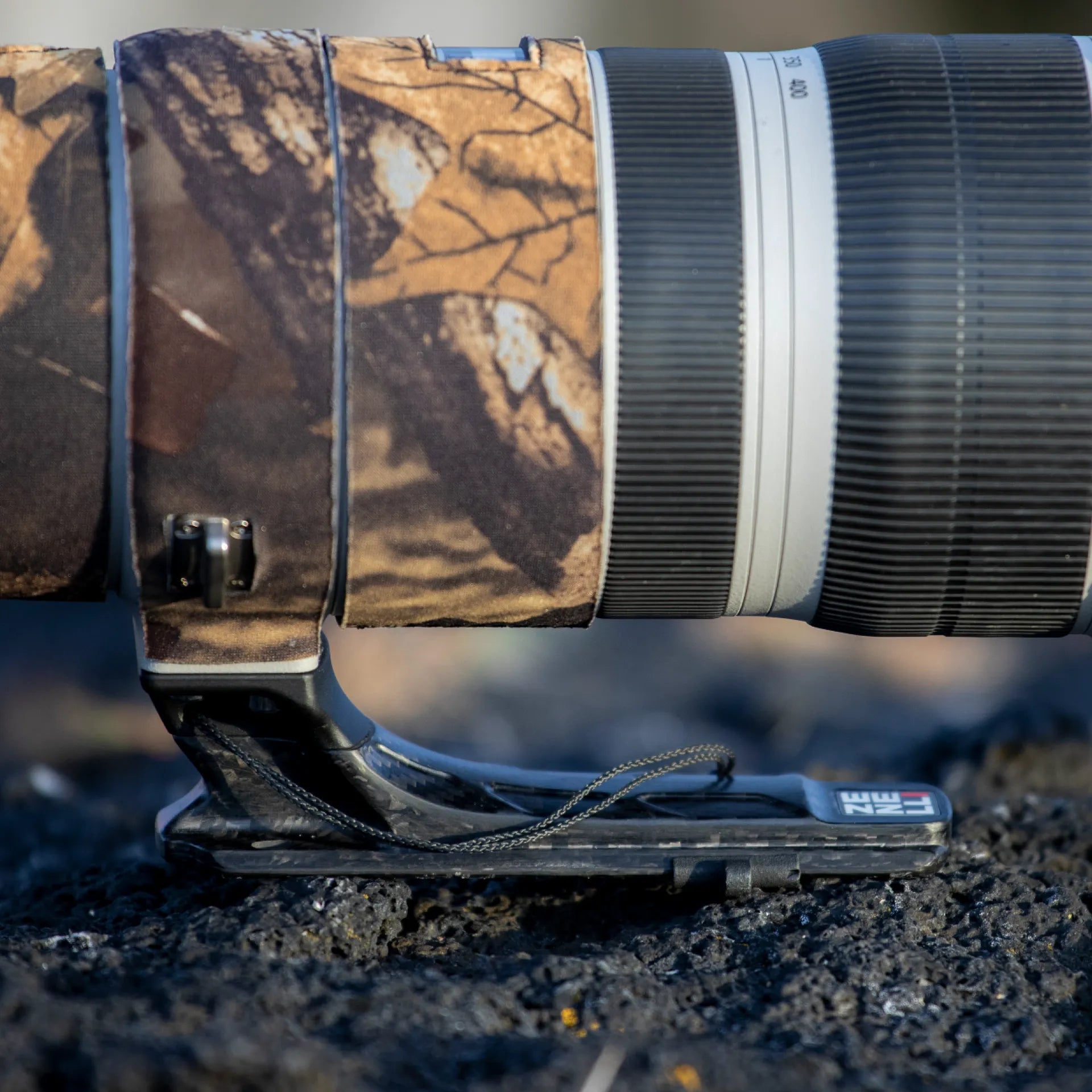 View of carbon foot lens by Zenelli