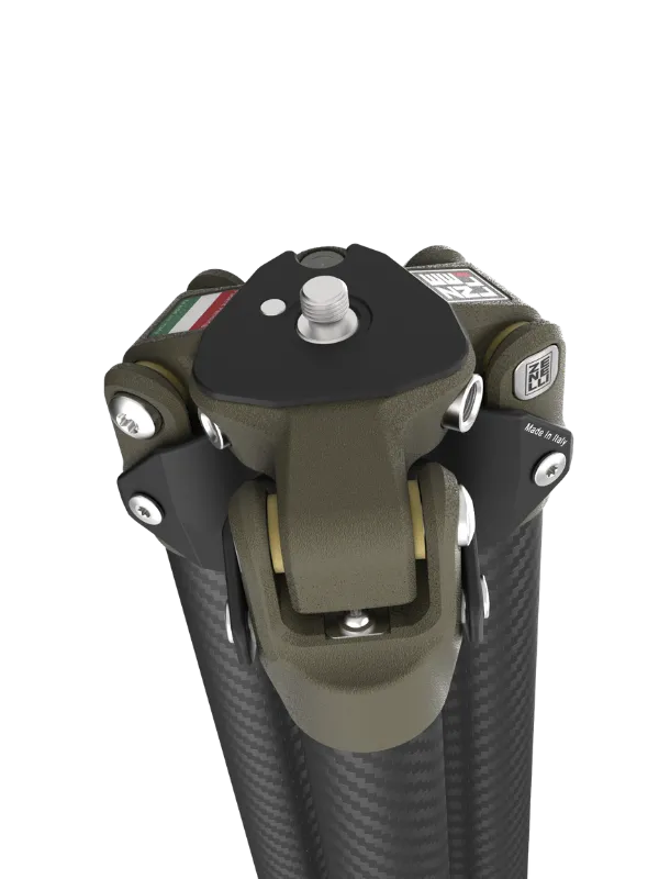 carbon tripod tc detail showing compact leg design and locking system