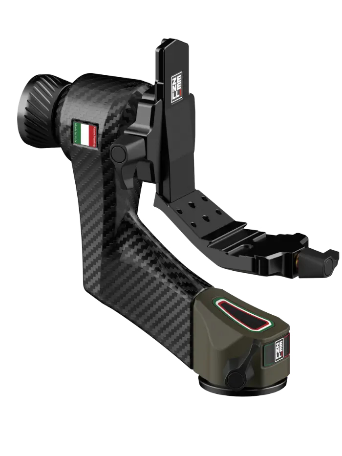 View of gimbal head carbon fiber zc by Zenelli