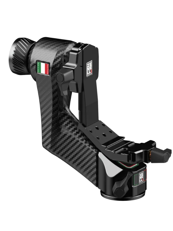 gimbal head zc mounted on tripod for stable and compact telephoto setup