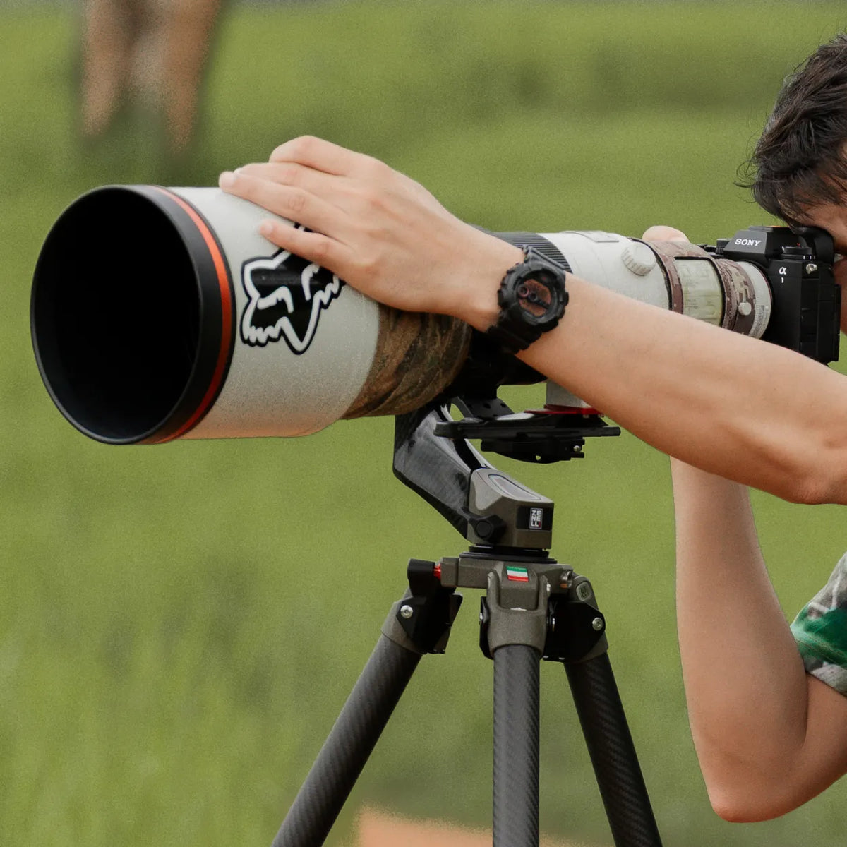 professional photography gear zenelli with tripod and gimbal head setup