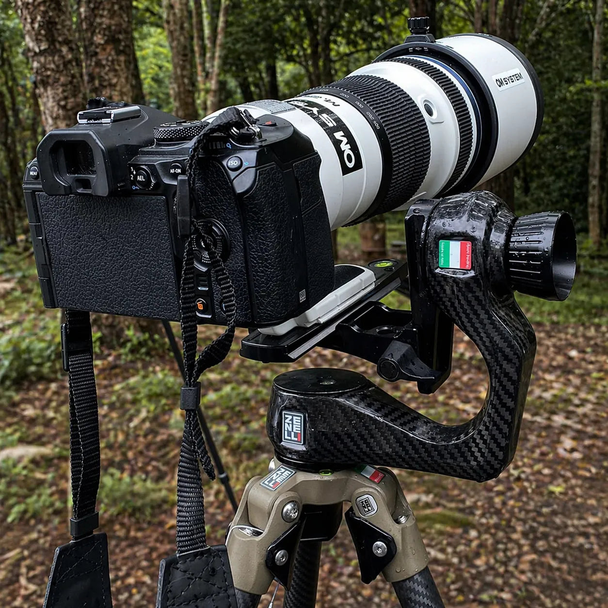 zenelli camera support system used in natural outdoor environment